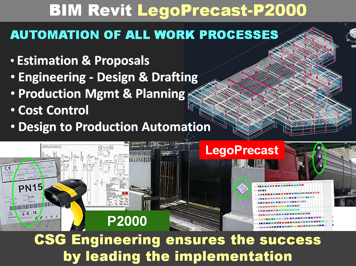 BIM LegoPrecast Revit design